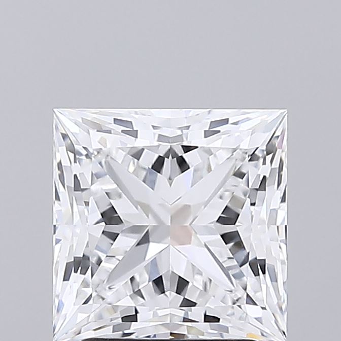 2.56 Carat Princess Shape Lab Grown Diamond E Color VVS1 Clarity 