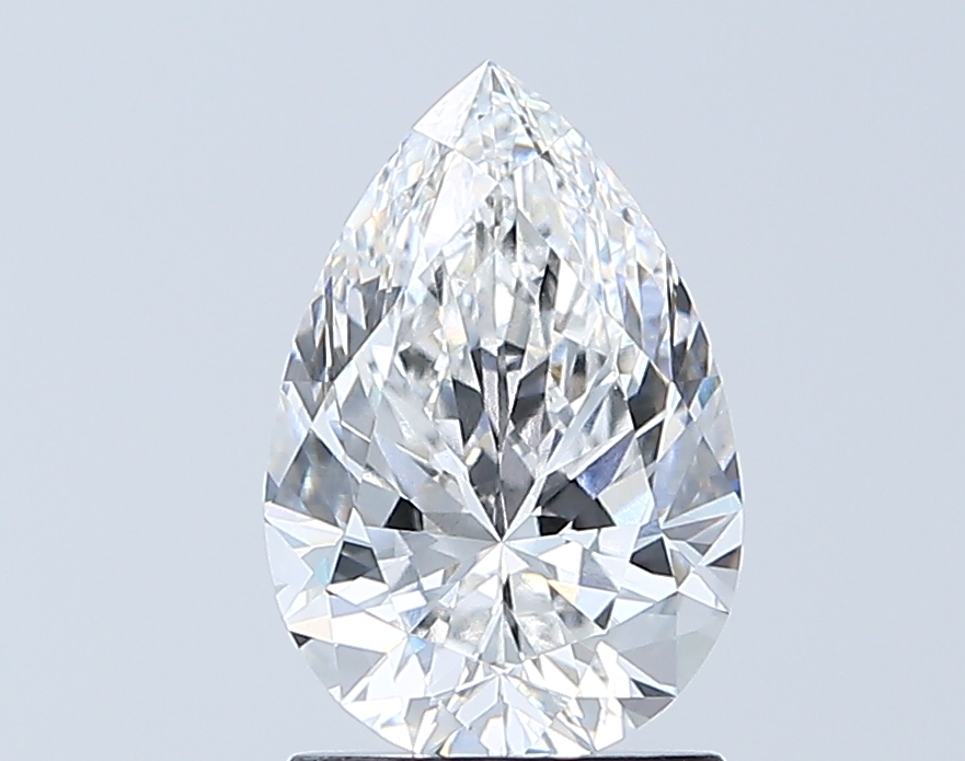 1.51 Carat Pear Shape Lab Grown Diamond E Color VVS2 Clarity 