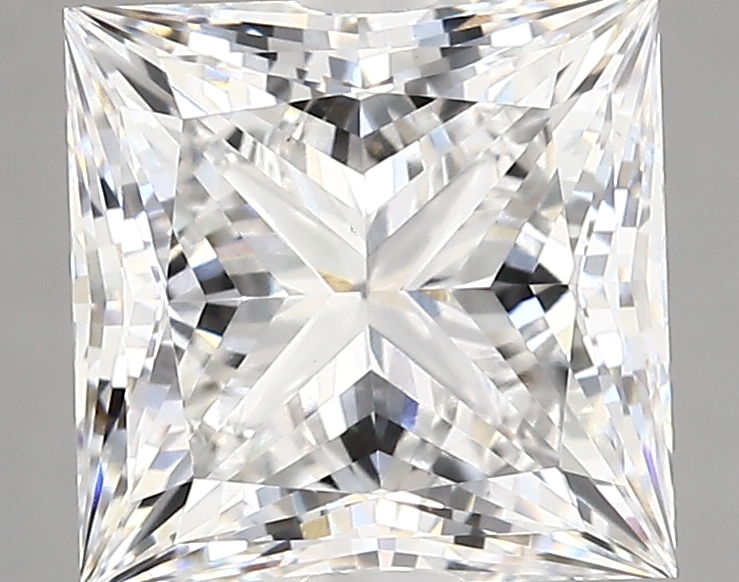 3.63 Carat Princess Shape Lab Grown Diamond E Color VS2 Clarity 