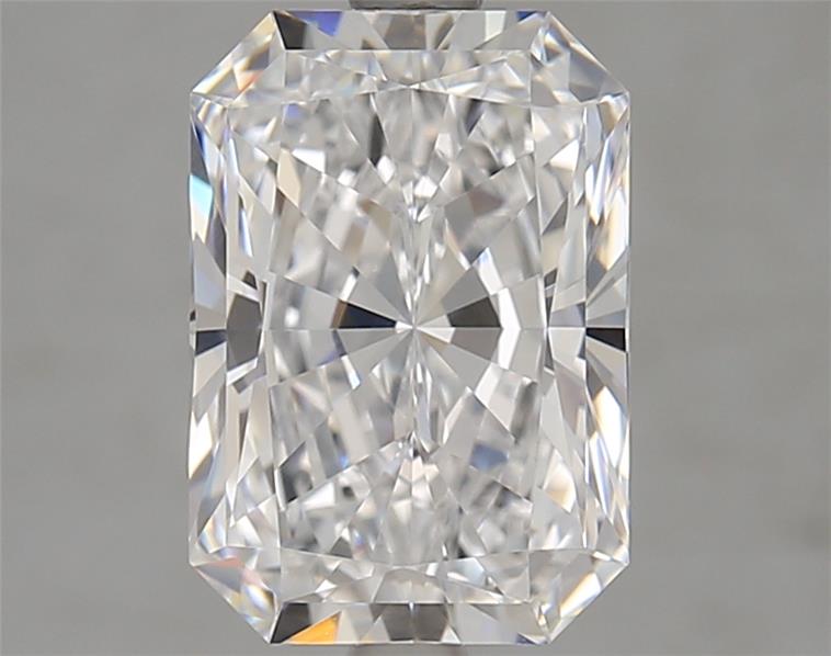 3.12 Carat Radiant Shape Lab Grown Diamond D Color VVS2 Clarity 