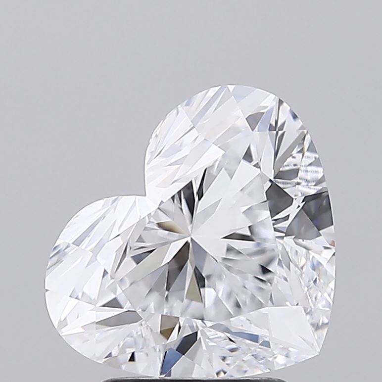 2.73 Carat Heart Shape Lab Grown Diamond D Color IF Clarity 
