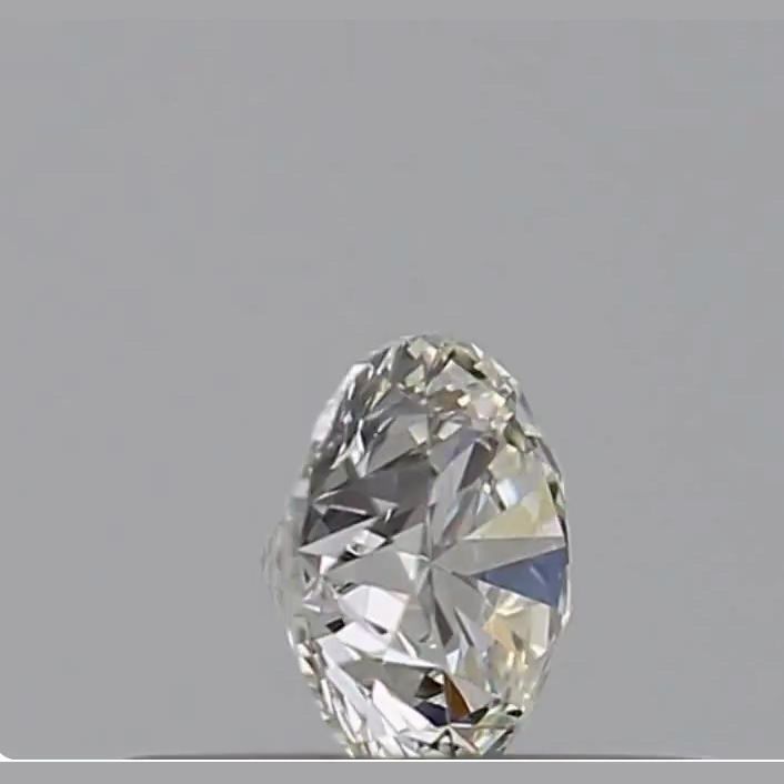 0.24 Carat Round Shape Earth Grown Diamond I Color VS2 Clarity Excellent/Ideal Cut