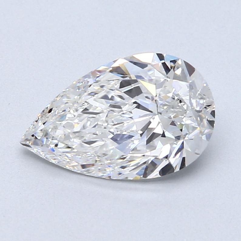 2.01 Carat Pear Shape Earth Grown Diamond E Color SI1 Clarity 