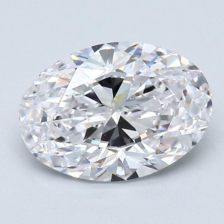 1.73 Carat Oval Shape Earth Grown Diamond D Color VVS1 Clarity 