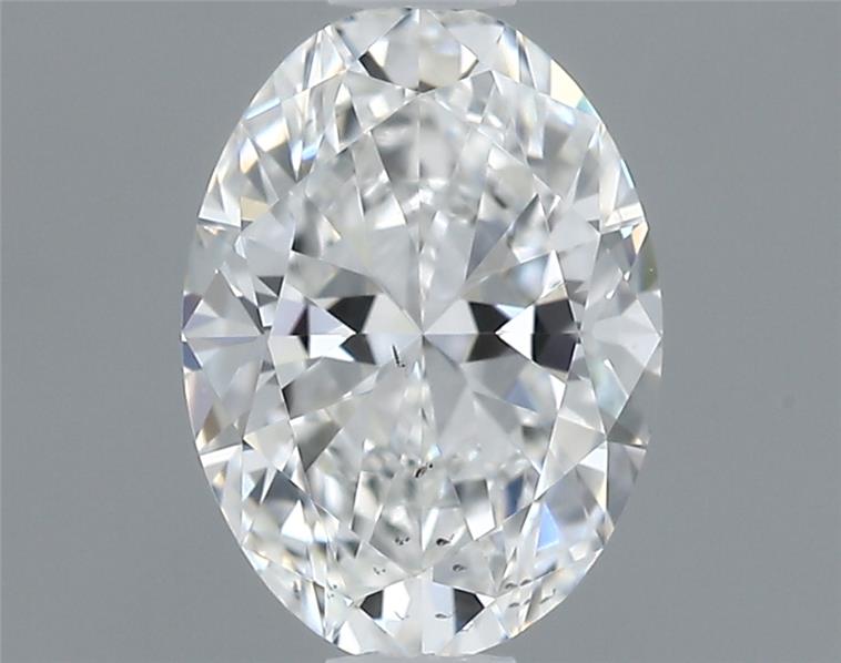 0.60 Carat Oval Shape Earth Grown Diamond F Color SI2 Clarity 