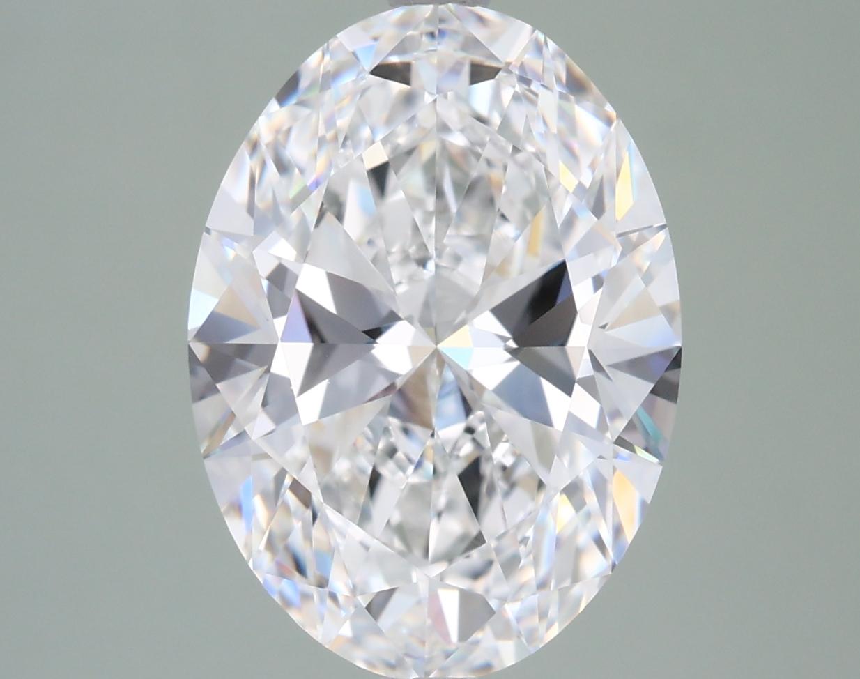 4.04 Carat Oval Shape Lab Grown Diamond D Color VVS1 Clarity 