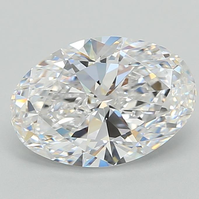 3.05 Carat Oval Shape Lab Grown Diamond D Color VVS1 Clarity 