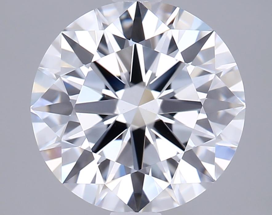 2.55 Carat Round Shape Lab Grown Diamond F Color VS1 Clarity Excellent/Ideal Cut
