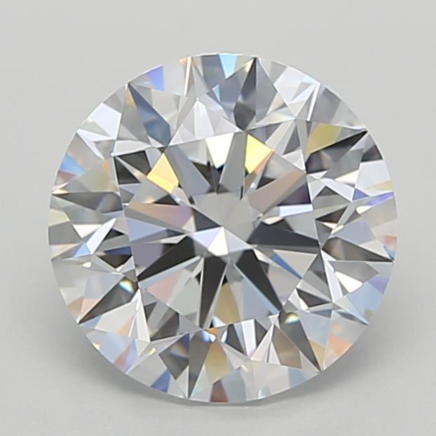 3.04 Carat Round Shape Lab Grown Diamond D Color VVS2 Clarity Excellent/Ideal Cut