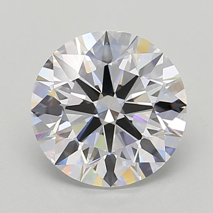 3.01 Carat Round Shape Lab Grown Diamond D Color VVS2 Clarity Excellent/Ideal Cut
