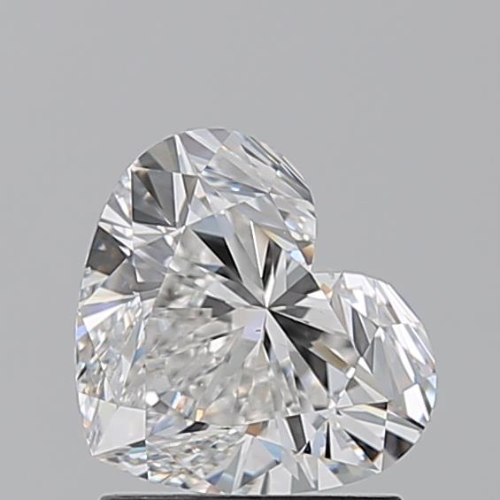 1.50 Carat Heart Shape Earth Grown Diamond F Color VS2 Clarity 