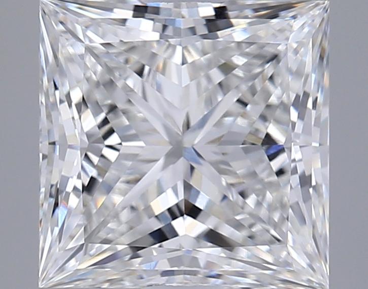 2.03 Carat Princess Shape Lab Grown Diamond E Color VVS1 Clarity 