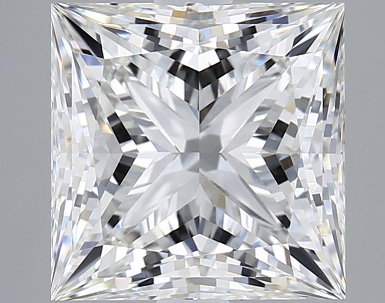 3.01 Carat Princess Shape Lab Grown Diamond F Color VVS1 Clarity 