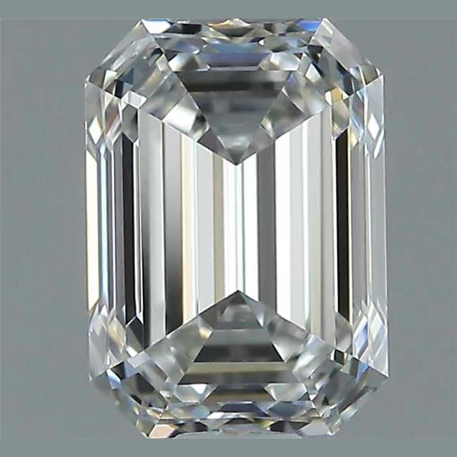 1.01 Carat Emerald Shape Earth Grown Diamond H Color IF Clarity 
