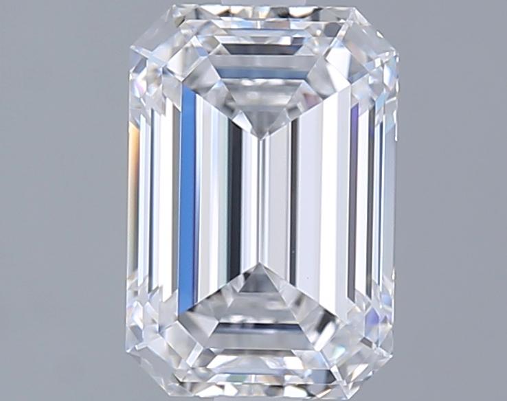2.01 Carat Emerald Shape Lab Grown Diamond D Color VS1 Clarity 