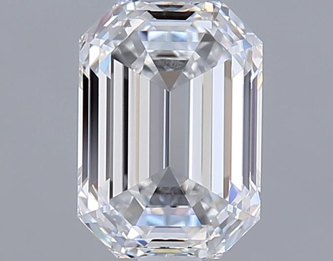 1.58 Carat Emerald Shape Lab Grown Diamond D Color VVS1 Clarity 