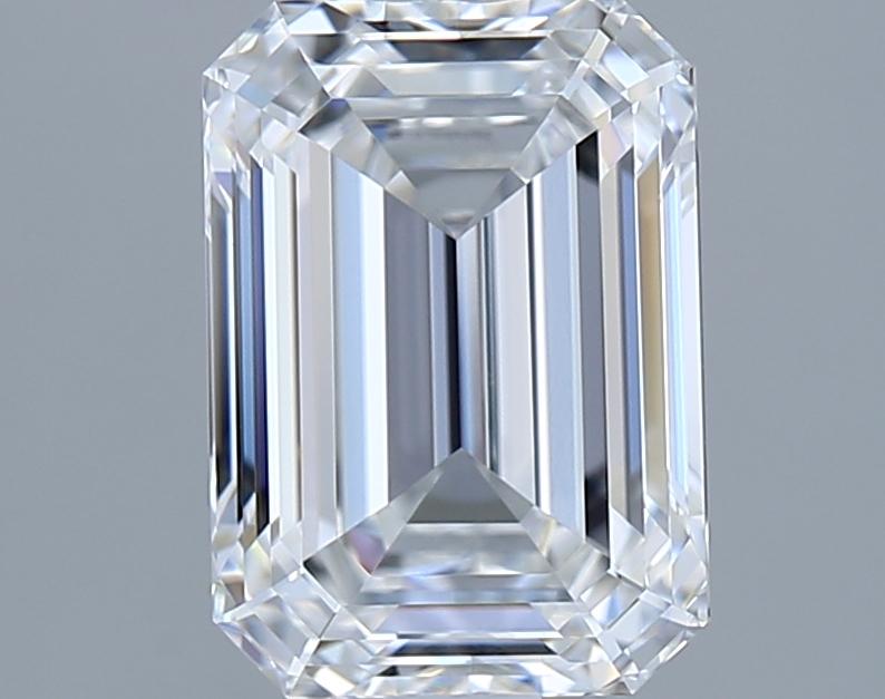 1.83 Carat Emerald Shape Lab Grown Diamond D Color VVS1 Clarity 