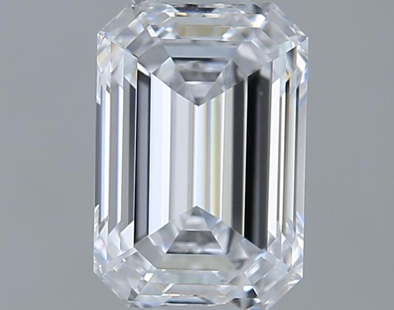 1.06 Carat Emerald Shape Lab Grown Diamond D Color IF Clarity 