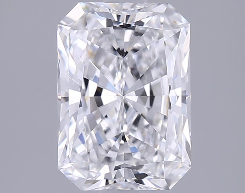 1.54 Carat Radiant Shape Lab Grown Diamond D Color VVS1 Clarity 