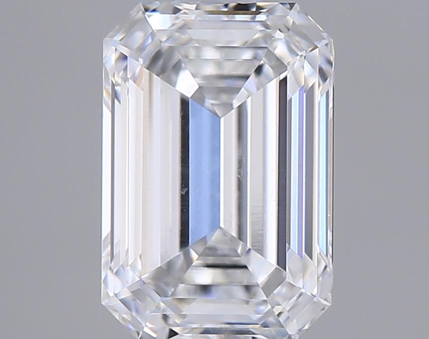 1.53 Carat Emerald Shape Lab Grown Diamond D Color VVS1 Clarity 