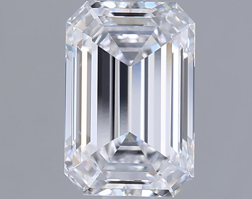 1.50 Carat Emerald Shape Lab Grown Diamond D Color VVS1 Clarity 