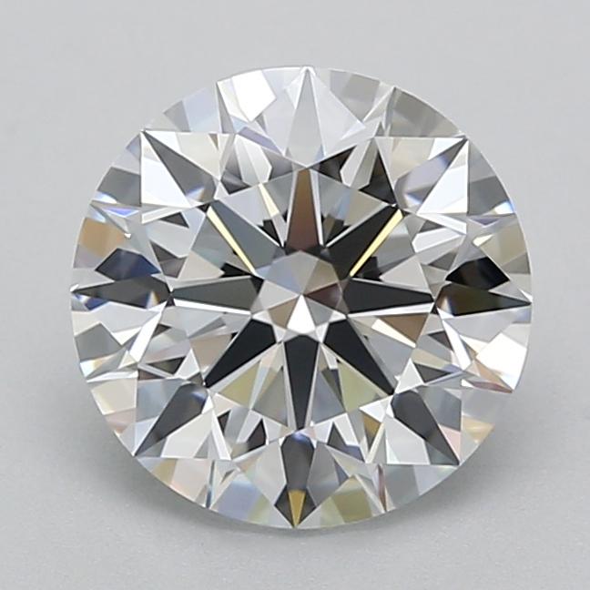 2.01 Carat Round Shape Lab Grown Diamond D Color VVS1 Clarity Excellent/Ideal Cut