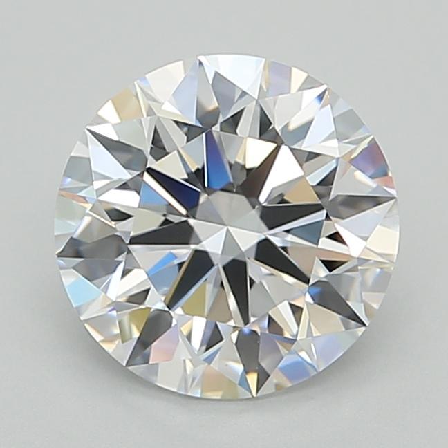 2.01 Carat Round Shape Lab Grown Diamond D Color VVS1 Clarity Excellent/Ideal Cut