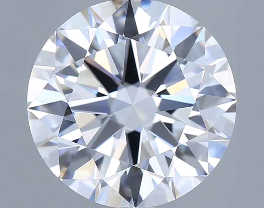 2.53 Carat Round Shape Lab Grown Diamond D Color VVS1 Clarity Excellent/Ideal Cut