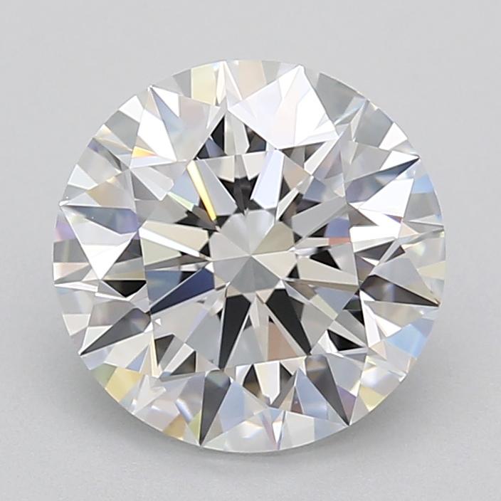 2.56 Carat Round Shape Lab Grown Diamond D Color VVS1 Clarity Excellent/Ideal Cut