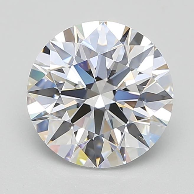 3.01 Carat Round Shape Lab Grown Diamond D Color VVS1 Clarity Excellent/Ideal Cut