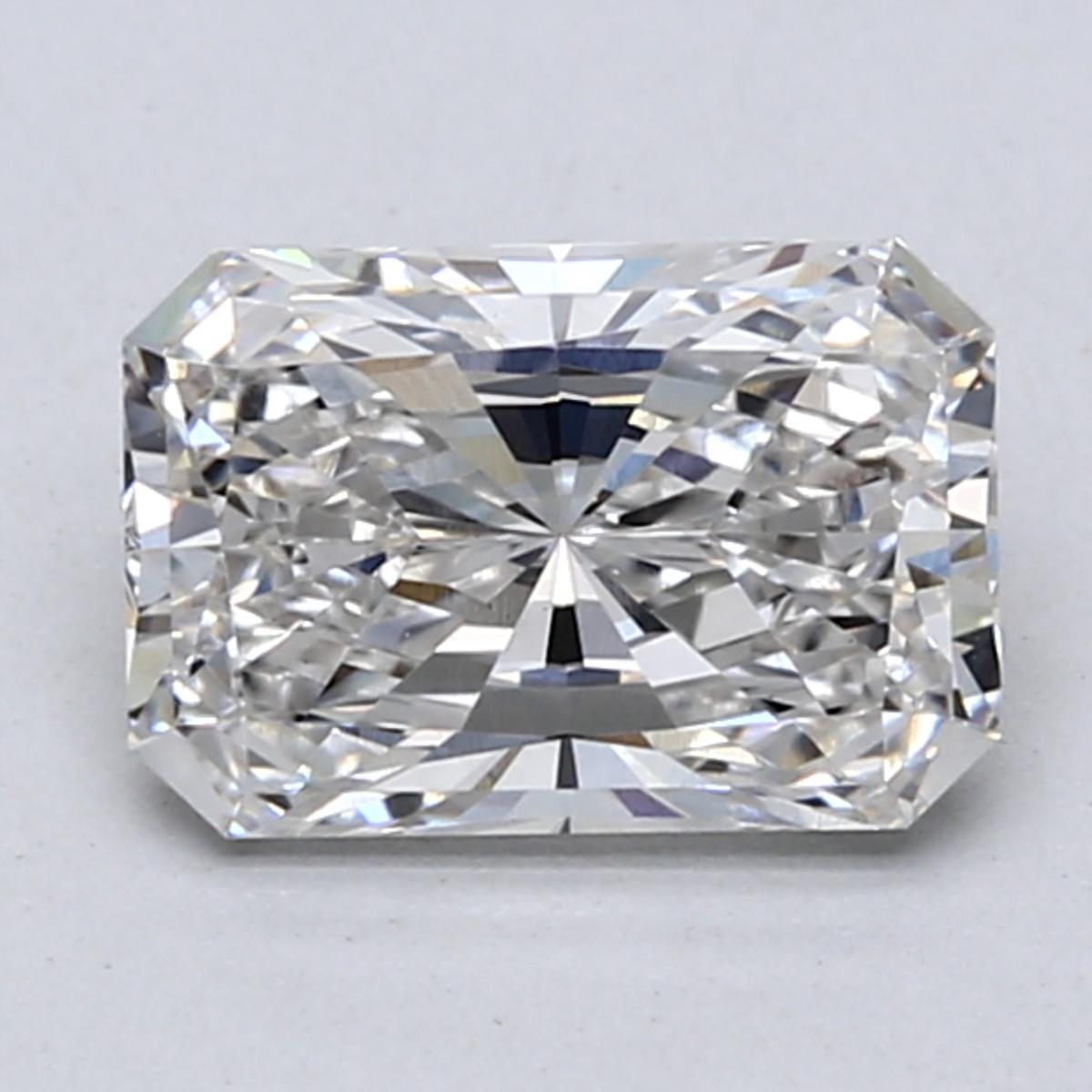 1.47 Carat Radiant Shape Lab Grown Diamond F Color VS1 Clarity 