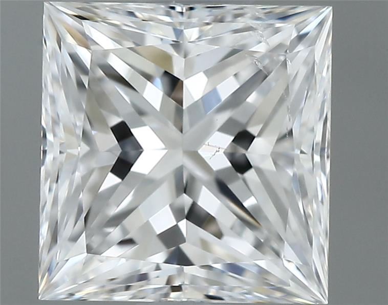 0.70 Carat Princess Shape Earth Grown Diamond D Color SI2 Clarity 