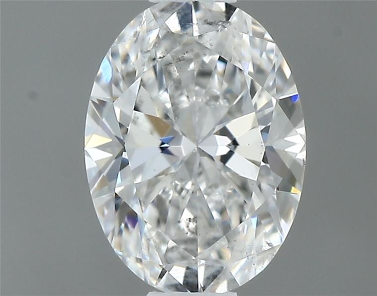 0.51 Carat Oval Shape Earth Grown Diamond F Color SI2 Clarity 