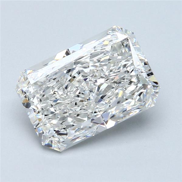 3.01 Carat Radiant Shape Earth Grown Diamond H Color VS2 Clarity 