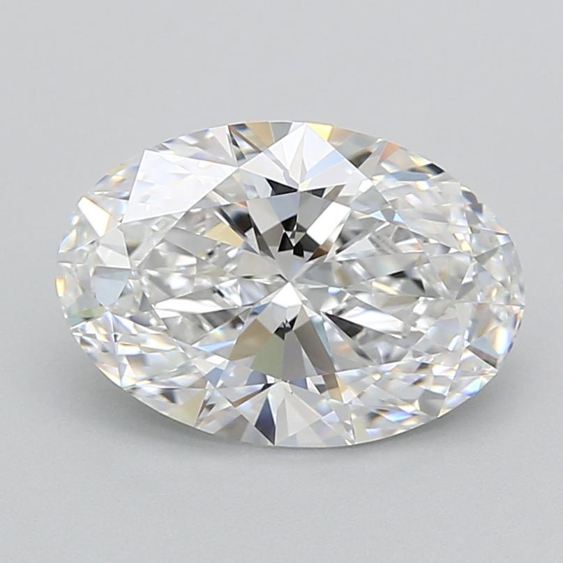 2.91 Carat Oval Shape Lab Grown Diamond D Color IF Clarity 