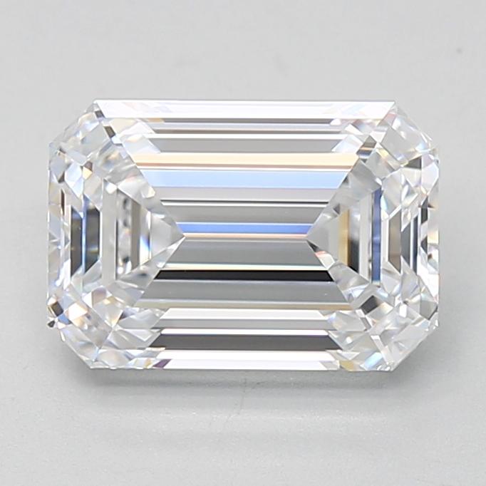 2.53 Carat Emerald Shape Lab Grown Diamond D Color VVS1 Clarity 