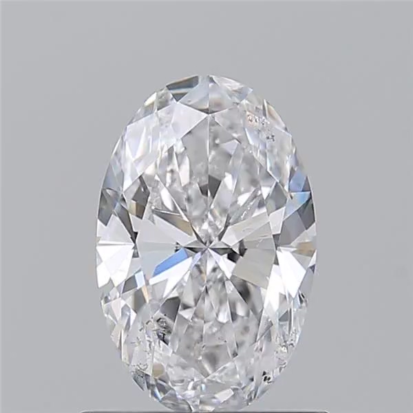0.90 Carat Oval Shape Earth Grown Diamond D Color SI2 Clarity 