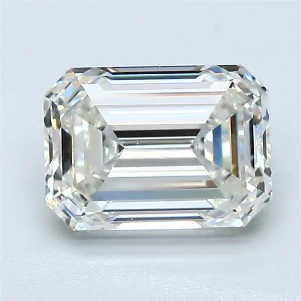 1.51 Carat Emerald Shape Earth Grown Diamond J Color VVS2 Clarity 