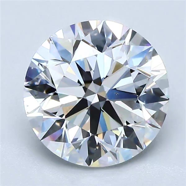 2.81 Carat Round Shape Earth Grown Diamond D Color VS2 Clarity Excellent/Ideal Cut