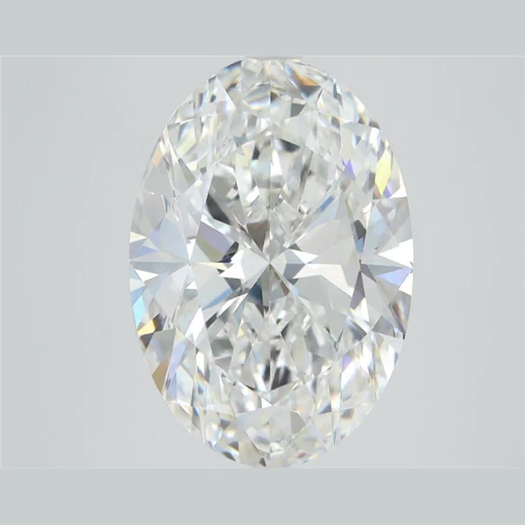 2.01 Carat Oval Shape Lab Grown Diamond F Color VVS1 Clarity 