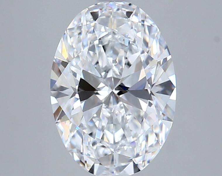 2.04 Carat Oval Shape Lab Grown Diamond D Color VVS2 Clarity 