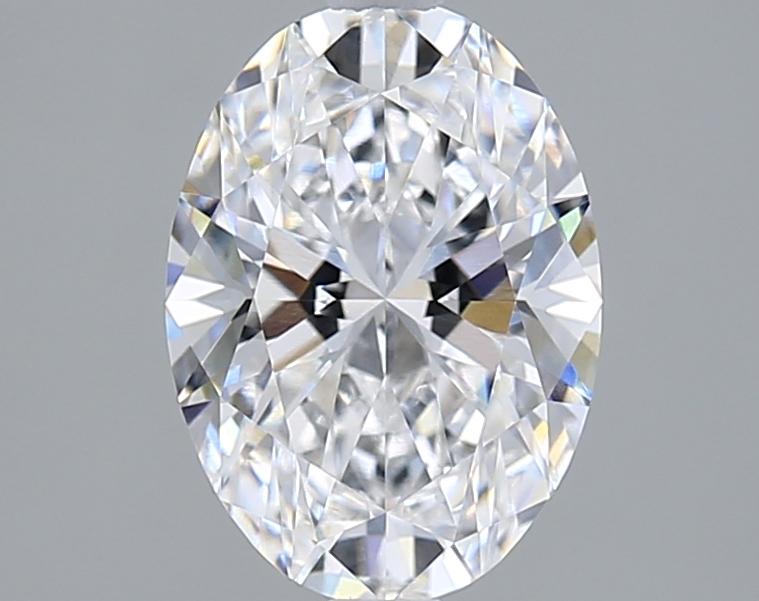 2.05 Carat Oval Shape Lab Grown Diamond D Color VVS2 Clarity 