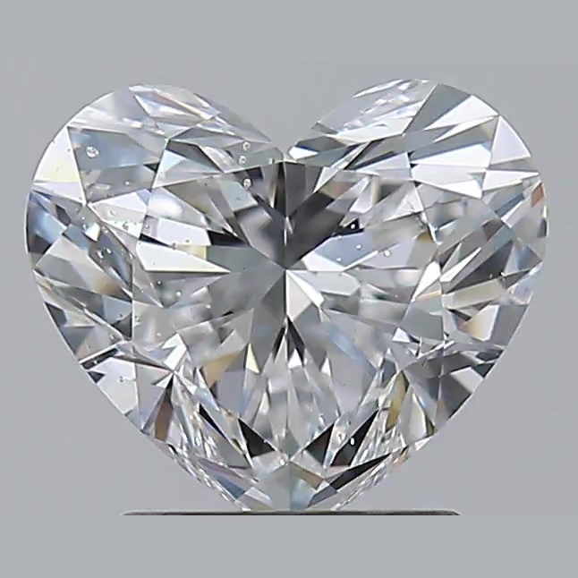 2.01 Carat Heart Shape Earth Grown Diamond D Color SI2 Clarity 