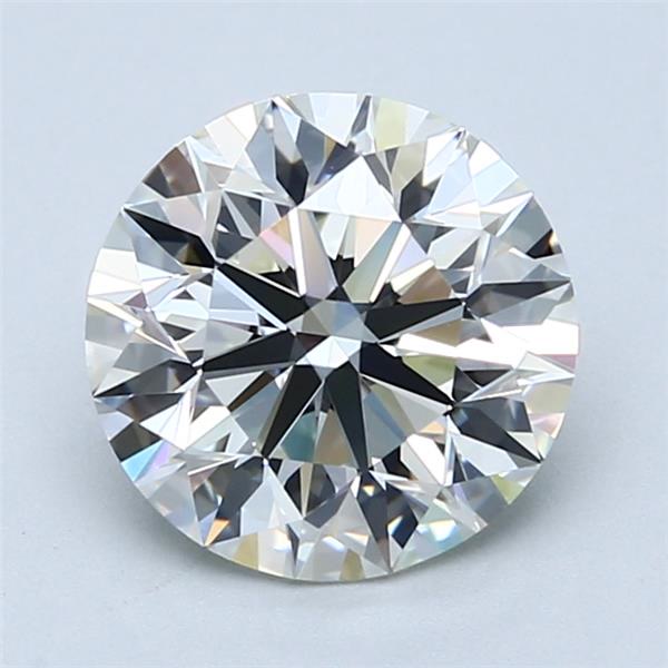 2.50 Carat Round Shape Earth Grown Diamond J Color VVS1 Clarity Excellent/Ideal Cut
