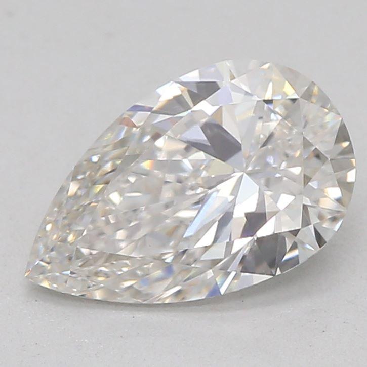 0.72 Carat Pear Shape Lab Grown Diamond G Color VVS2 Clarity Very Good Cut