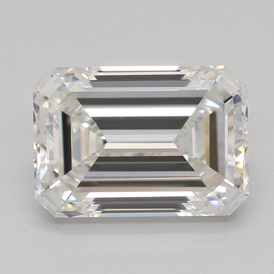 1.59 Carat Emerald Shape Lab Grown Diamond F Color VVS2 Clarity Excellent/Ideal Cut