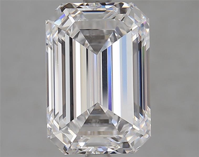 4.05 Carat Emerald Shape Lab Grown Diamond D Color VVS2 Clarity 