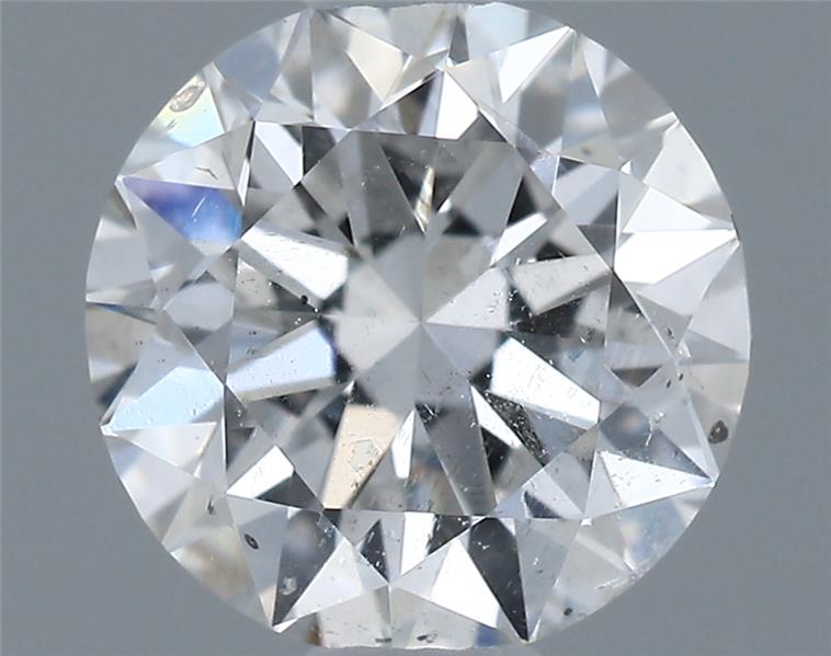 0.58 Carat Round Shape Earth Grown Diamond D Color SI2 Clarity Very Good Cut