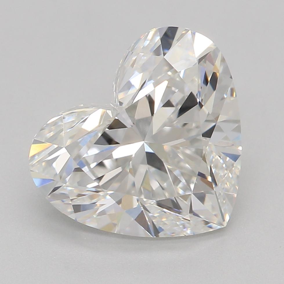 2.05 Carat Heart Shape Lab Grown Diamond E Color VS1 Clarity Very Good Cut