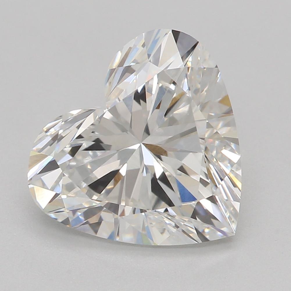 2.05 Carat Heart Shape Lab Grown Diamond E Color VVS2 Clarity Very Good Cut